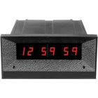 24 hour 6-Digit Clock/Timer with Front Mounted Switches