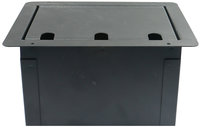 Elite Core FBL6+AC Large Recessed Floor Box with 6xXLRF and 2 AC Connectors