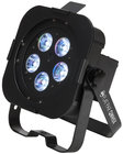 5x 5W RGBW LED Slim Par with DMX and Included Snoot