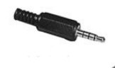 4 Conductor, 1/8" Mini-Plug Connector, Bulk Packaging