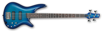 Ibanez SR370E 4-String Bass Guitar, 24-Fret, Rosewood Fretboard with White Dot Inlay