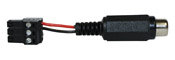 Mono Female RCA to Male Euro block