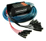 Medusa Series 15 ft Snake with 6 XLR Fanouts and No Returns, Blue