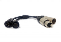 AAdynTech HUR-DMX-FEM  IP65 12" 5-Pin Conxall to 5-Pin XLR DMX-Input Female Jumper Cable