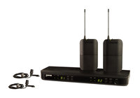 Dual-Channel Wireless System with two Bodypacks and Lavalier Mics, H10 Band
