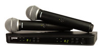 Dual Channel Handheld Wireless System With Two PG58 Handheld Microphones