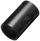 Female to Female NPT Pipe Coupler in Black