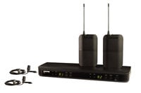 Dual-Channel Wireless Mic System with 2 CVL Lavaliers, H9 Band