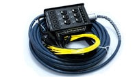 10 Channel Drop Snake with 4 Mic Lines and 6 Mic/DI Lines, Black