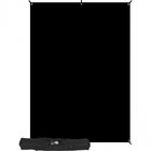 with 5' x 7' Black Backdrop (1.5 x 2.1 m)
