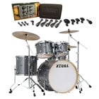 Superstar Classic Maple 5-Piece Shell Pack Galaxy Sparkle with Free Shure Drum Mic Pack