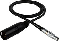 2-Pin Lemo to 4-Pin Male XLR Power Cable for Teradek Cube, 3 ft