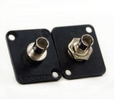 Single-Mode ST Fiber Optic Panel-Mount Connector with Mounting Screws
