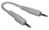 Philmore 70-004B MediaStar Stereo CD Cable 1 ft 3.5mm Male to 3.5mm Male Adaptor Cable (Bulk Packaging)