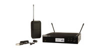 Shure BLX14R/W85-H9 BLX Series Single-Channel Rackmount Wireless Mic System with WL185 Lavalier, H9 Band (512-542MHz)