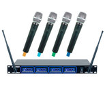 Quad UHF Wireless Microphone System