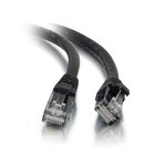 Cat5e Snagless Unshielded (UTP) Patch Cable Black Ethernet Network Patch Cable, 50 ft