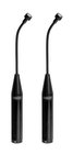 Cardioid Flexible Gooseneck Microphone, Matched Pair, Black