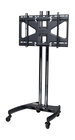 Mobile Cart with 60" Dual Poles and Tilting Mount for Flat-Panels up to 160 lbs