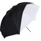 32&quot; White Satin Umbrella With Removable Black Cover