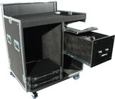 16RU T8 Series Mixer/Rack Combo Case, Compartment, Casters, Black