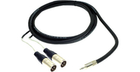 20 ft. Excellines 3.5mm TRS-M to (2) XLR-M Sound Card Cable
