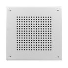 8" Speaker Grille, Screw Mount, Steel, 11.4" sq, White