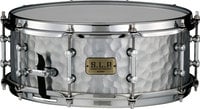 Vintage Hammered Steel Snare Drum, 5.5"x14”