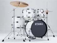 Imperialstar 5-piece Drumset with Meinl Cymbals & 18" Bass Drum, Sugar White Finish
