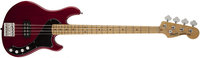 Crimson Red Transparent 4-String Electric Bass