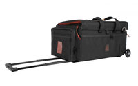 Black Digital Video Organizer with Off-Road Wheels