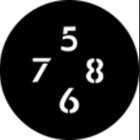 Numbers B Steel GAM Gobo