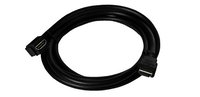 6 ft Black Snap-In Assembly, Right Angle HDMI Female to HDMI Male