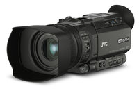 4K CAM Compact Handheld Camcorder with Integrated 12x Lens & Free JVC QAN0067-003 Microphone