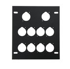 Unloaded Plate for Recessed Floor Box with 10 Mounting Holes 