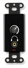 RDL DB-SH1M Stereo Headphone Amplifier, Stainless Decora Panel, Level Control, Black