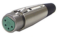 XLR Female Cable Connector, 4 Contacts