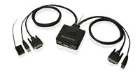 IOGEAR GCS922U  2-Port USB DVI Cable KVM Switch 