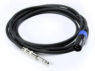1' 1/4" TRS to XLRM Cable