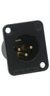 Switchcraft DE3MB  3-pin XLRM DE Series Panel Mount