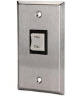 Single-Gang Wall-Mount Momentary Rocker Actuator Call-In Switch with Privacy Function and Stainless Steel Faceplate