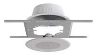 2x 8" Loudspeakers with Volume-Controllable Baffles, Back Cans, Universal Transformers & Tile Bridge