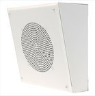 8" Slanted Square Surface Wall-Mount Speaker, 25V/70V, White Powder Finish