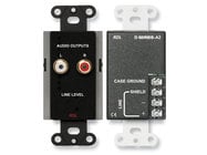 Line Output Assembly, RCA Jacks, Terminal Block, Black