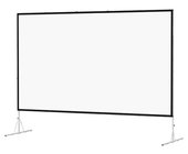 92" x 144" Fast-Fold Deluxe Da-Mat Projection Screen, Heavy Duty Legs, Black