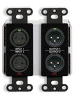 Wall-Mounted Bi-Directional Mic/Line Dante Interface 2 x 2