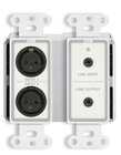 wall-Mounted Bi-Directional Mic/Line Dante Interface 4 x 4