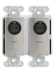 Wall-Mounted Bi-Directional Mic/Line Dante Interface 2 x 2