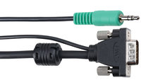 3 ft VGA EDID Compliant Cable with PC Stereo Audio