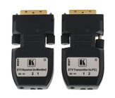 2 Fiber Detachable DVI Optical Transmitter and Receiver Set